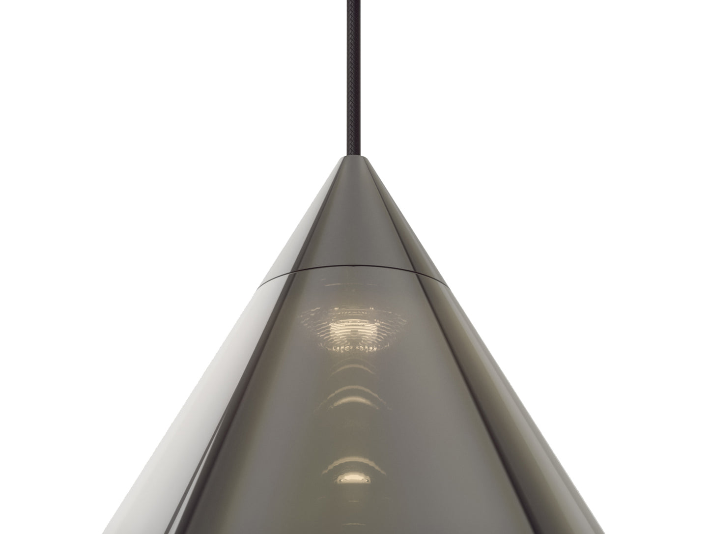 Flare Top Silver LED Pendant Light by Tom Dixon