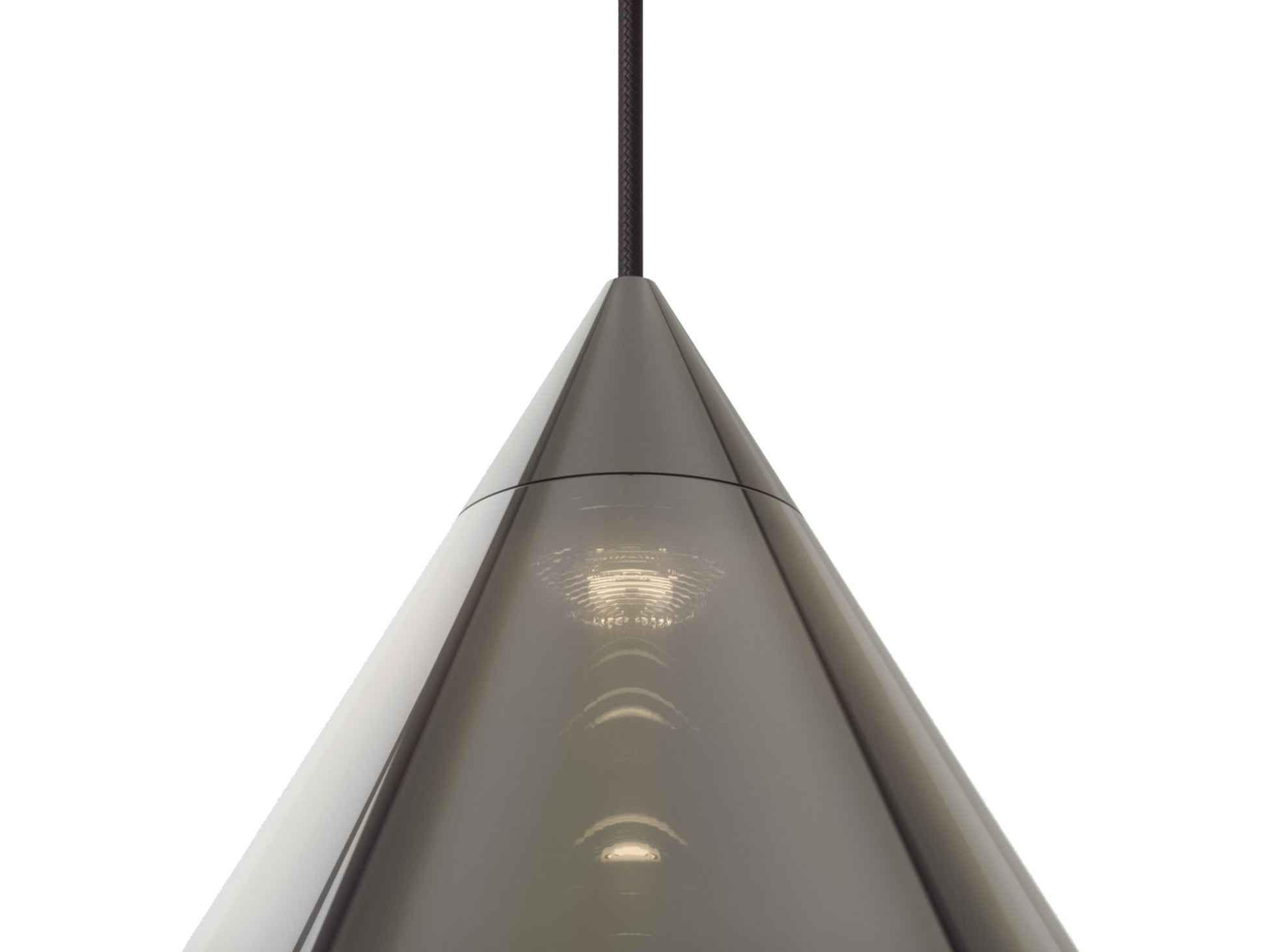 Flare Top Silver LED Pendant Light by Tom Dixon
