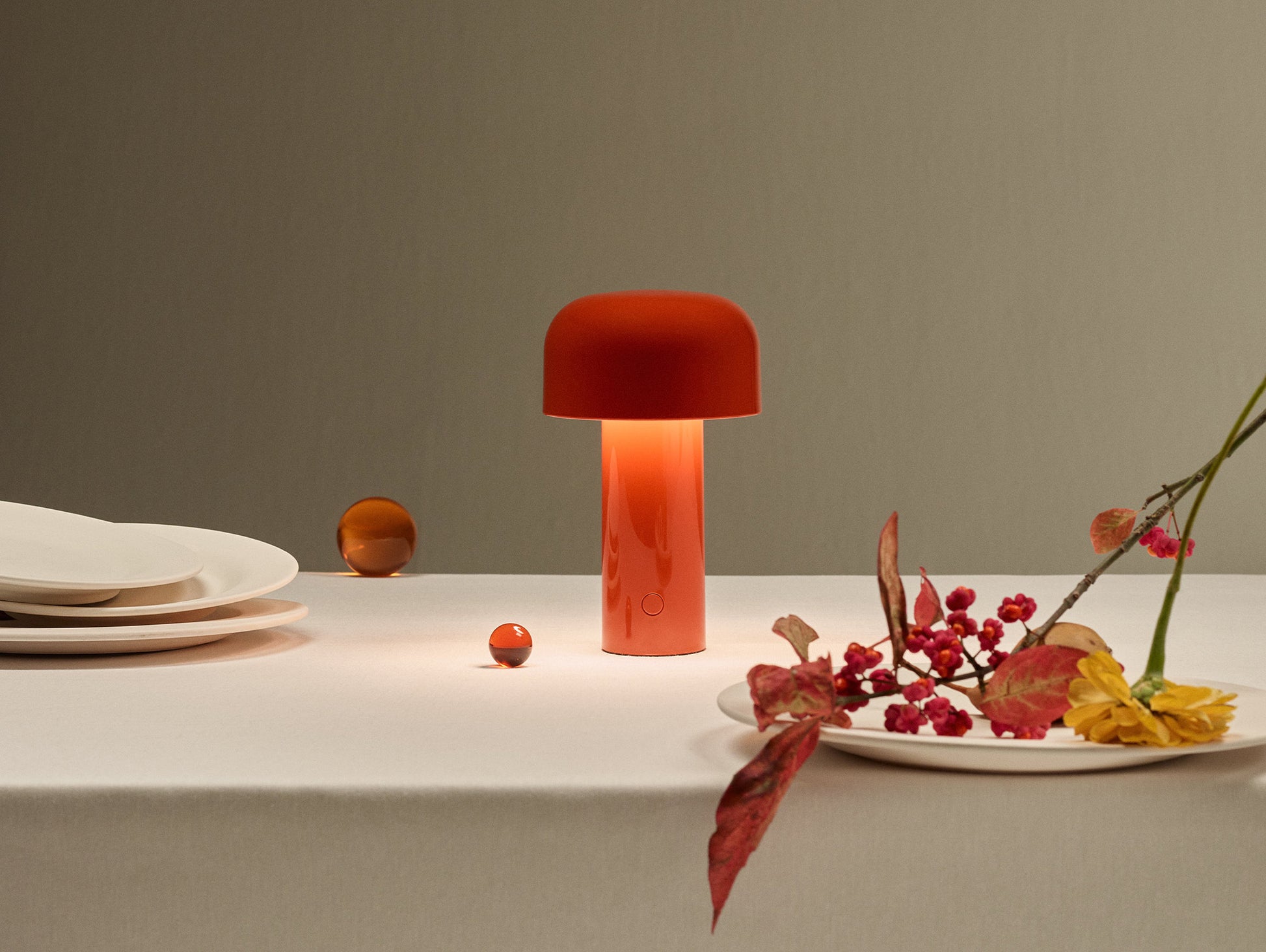 Bellhop Portable Lamp by Flos - Brick Red