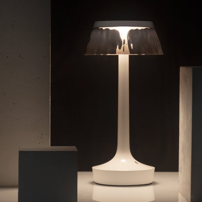 Bon Jour Unplugged Portable Lamp by Flos - French Rose / Fumée Crown
