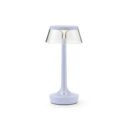 Bon Jour Unplugged Portable Lamp by Flos - Fade Blue / Transparent Crown