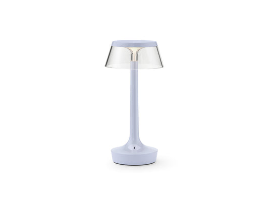 Bon Jour Unplugged Portable Lamp by Flos - Fade Blue / Transparent Crown