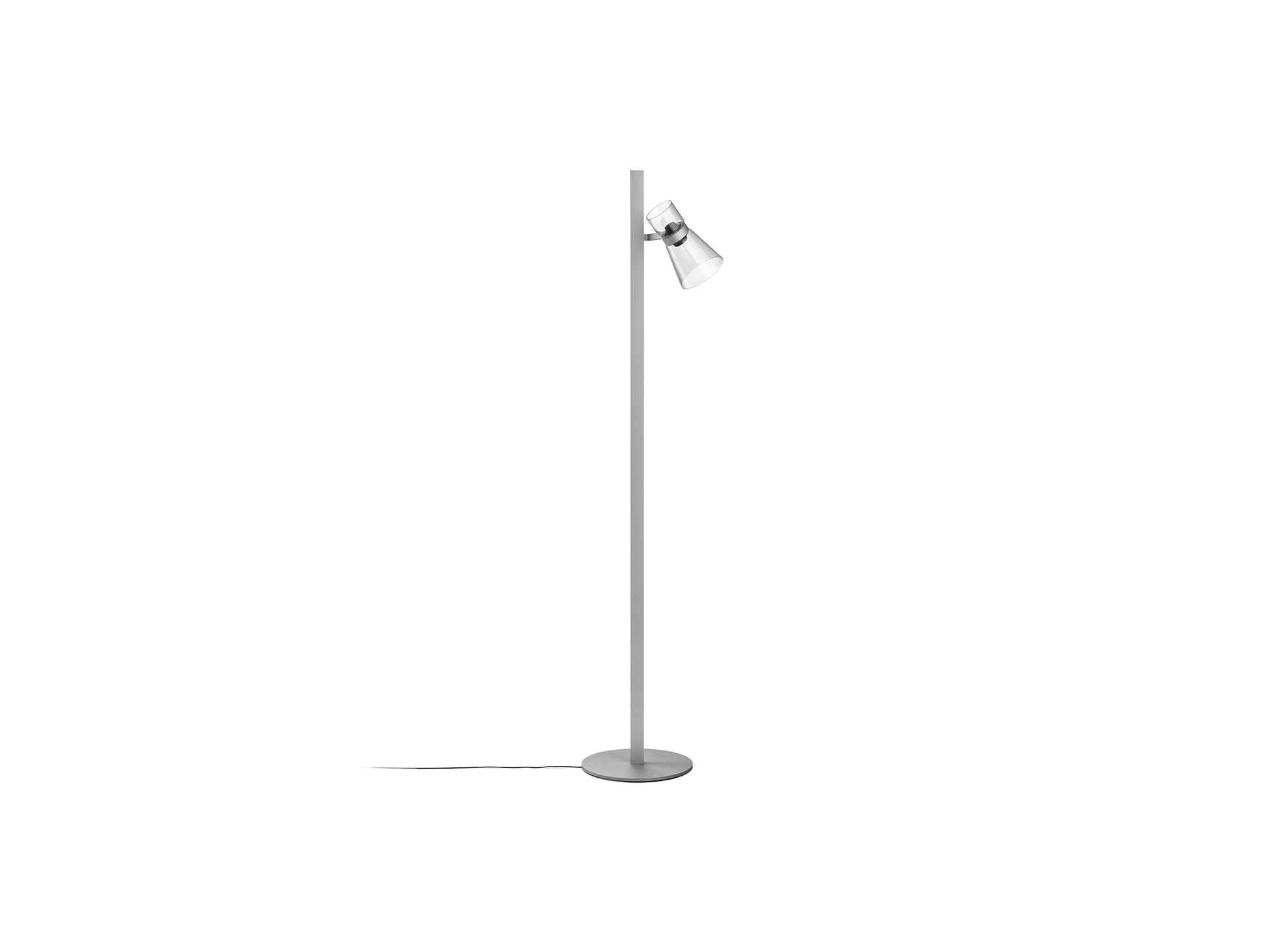Nocturne Floor 1 Lamp by Flos - Cone / Silver
