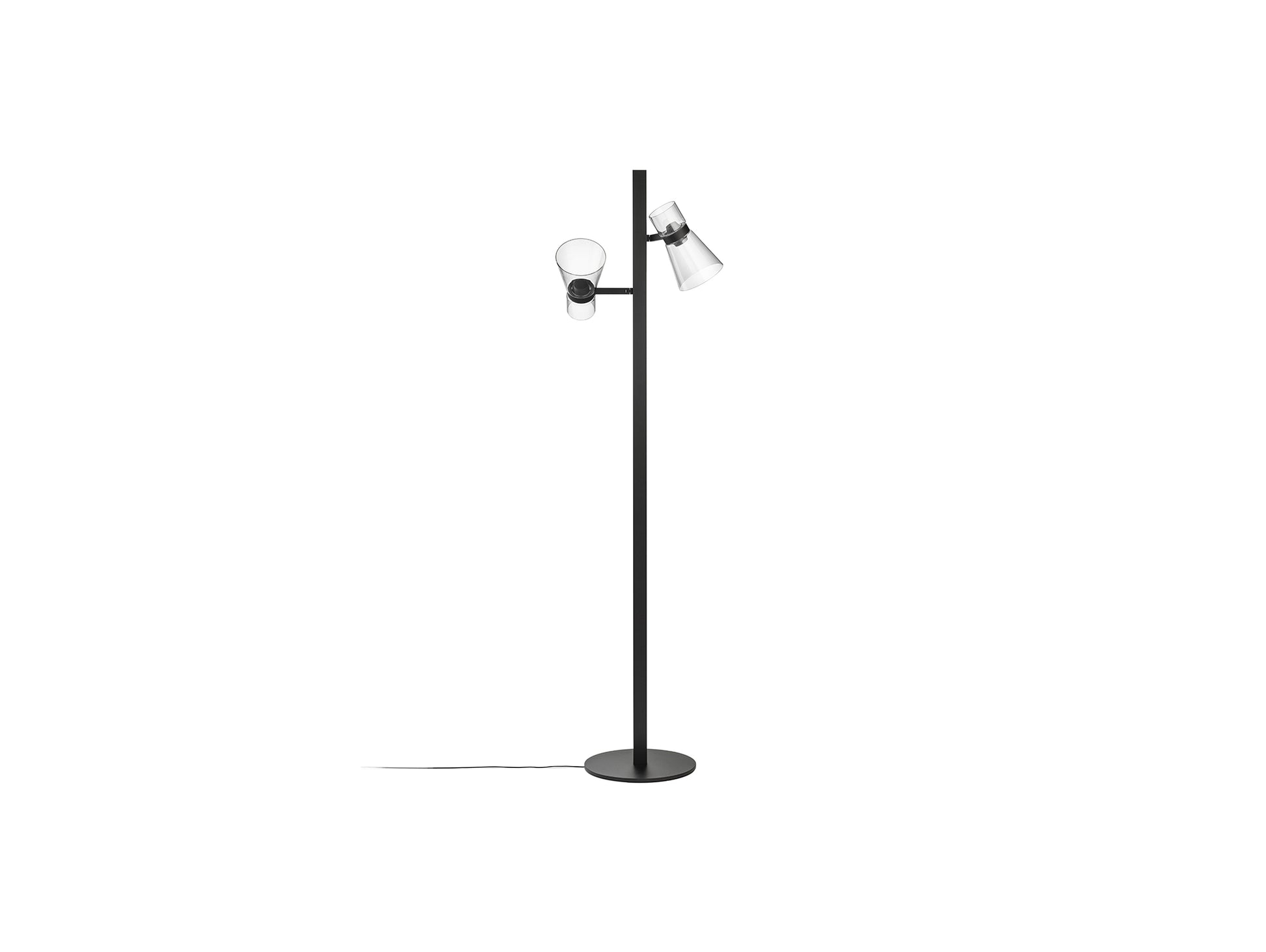 Nocturne Floor 2 Lamp by Flos - Cone / Black
