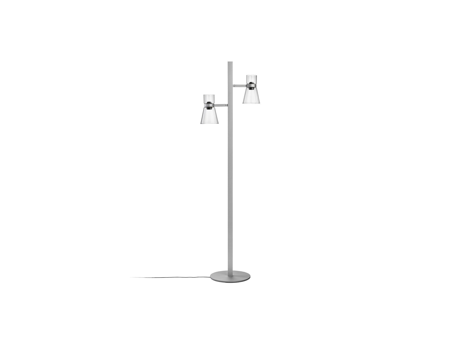 Nocturne Floor 2 Lamp by Flos - Cone / Silver