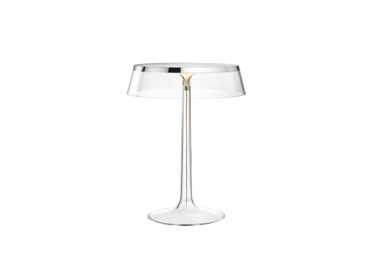 Bon Jour Table Lamp by Flos - Transparent / Chrome
