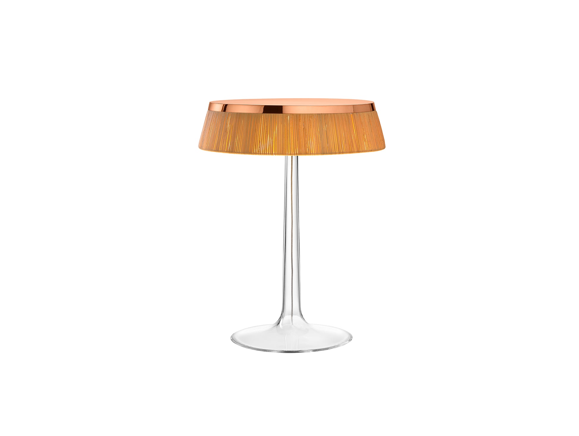 Bon Jour Table Lamp by Flos - Rattan / Copper