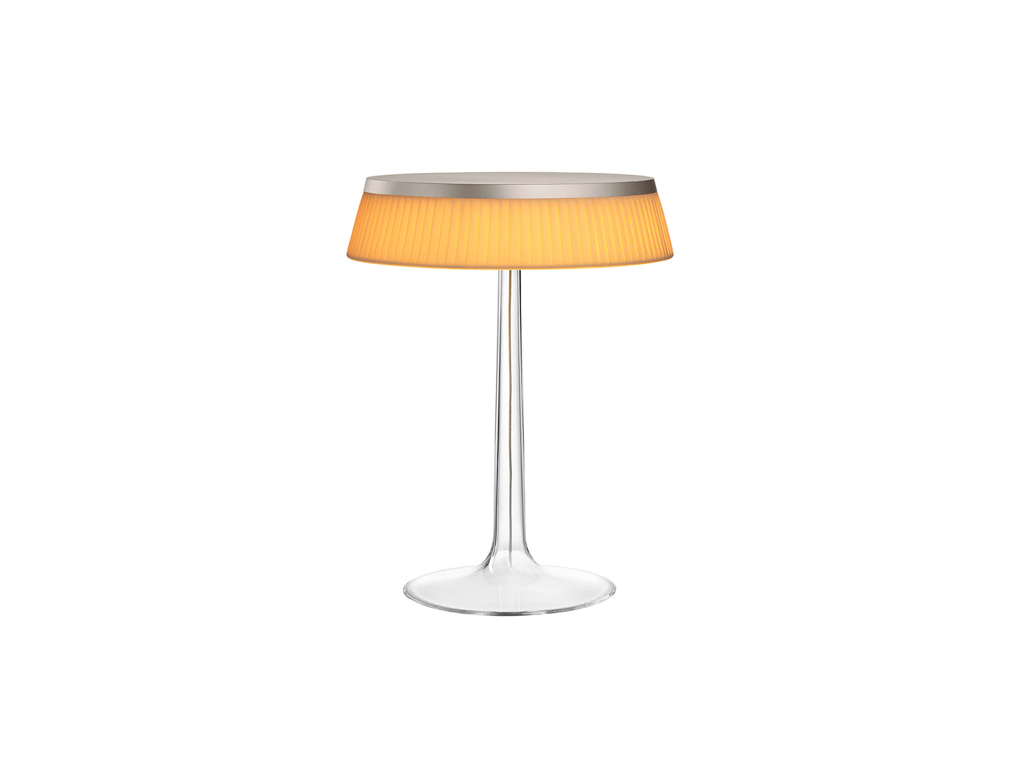 Bon Jour Table Lamp by Flos - Fabric / Matte Chrome