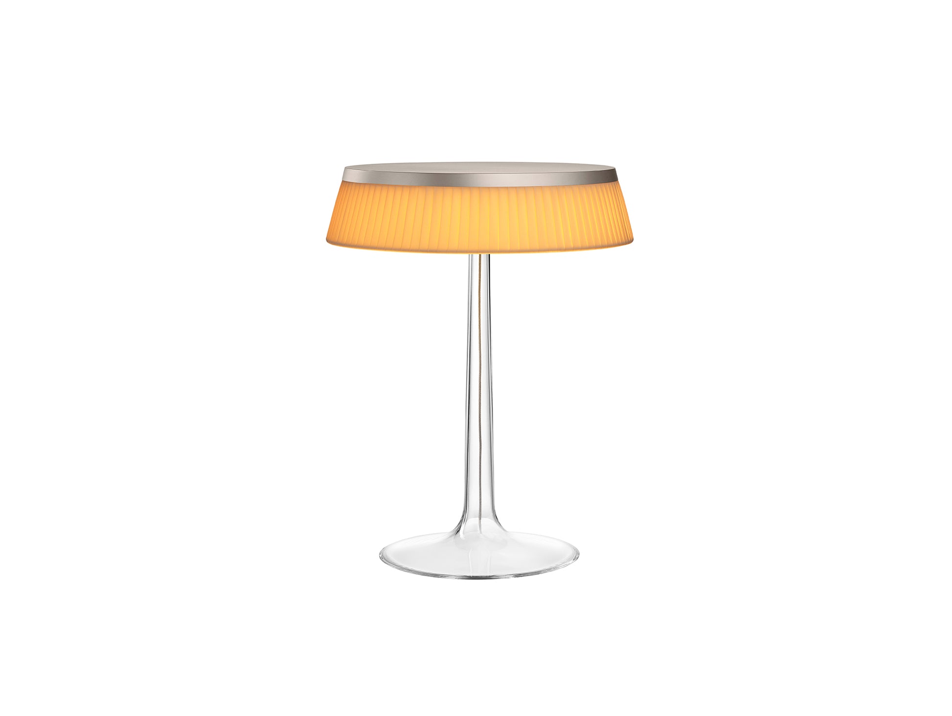 Bon Jour Table Lamp by Flos - Fabric / Matte Chrome
