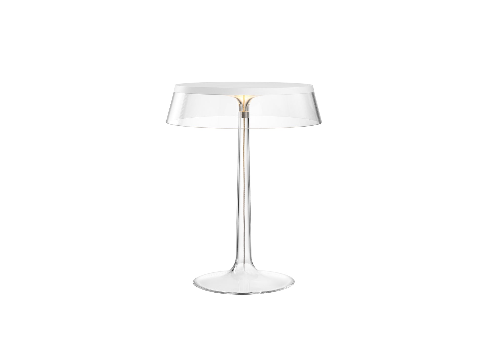 Bon Jour Table Lamp by Flos - Transparent / White