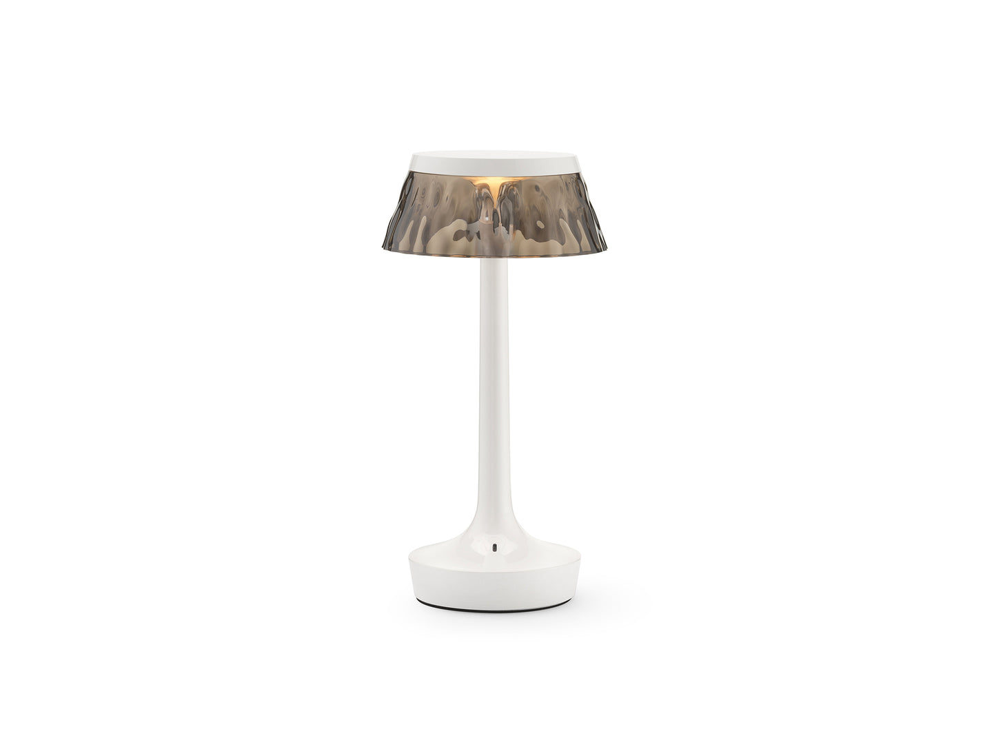 Bon Jour Unplugged Portable Lamp by Flos - Almost White / Fumée Crown