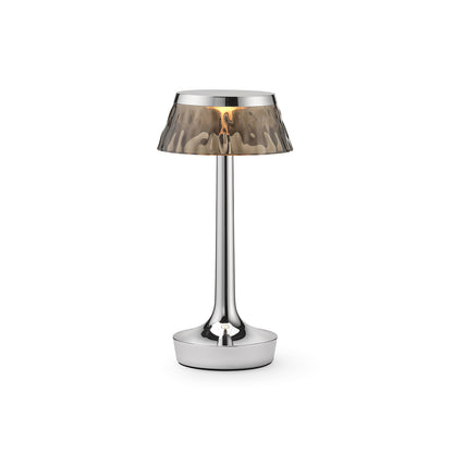 Bon Jour Unplugged Portable Lamp by Flos - Chrome / Fumée Crown