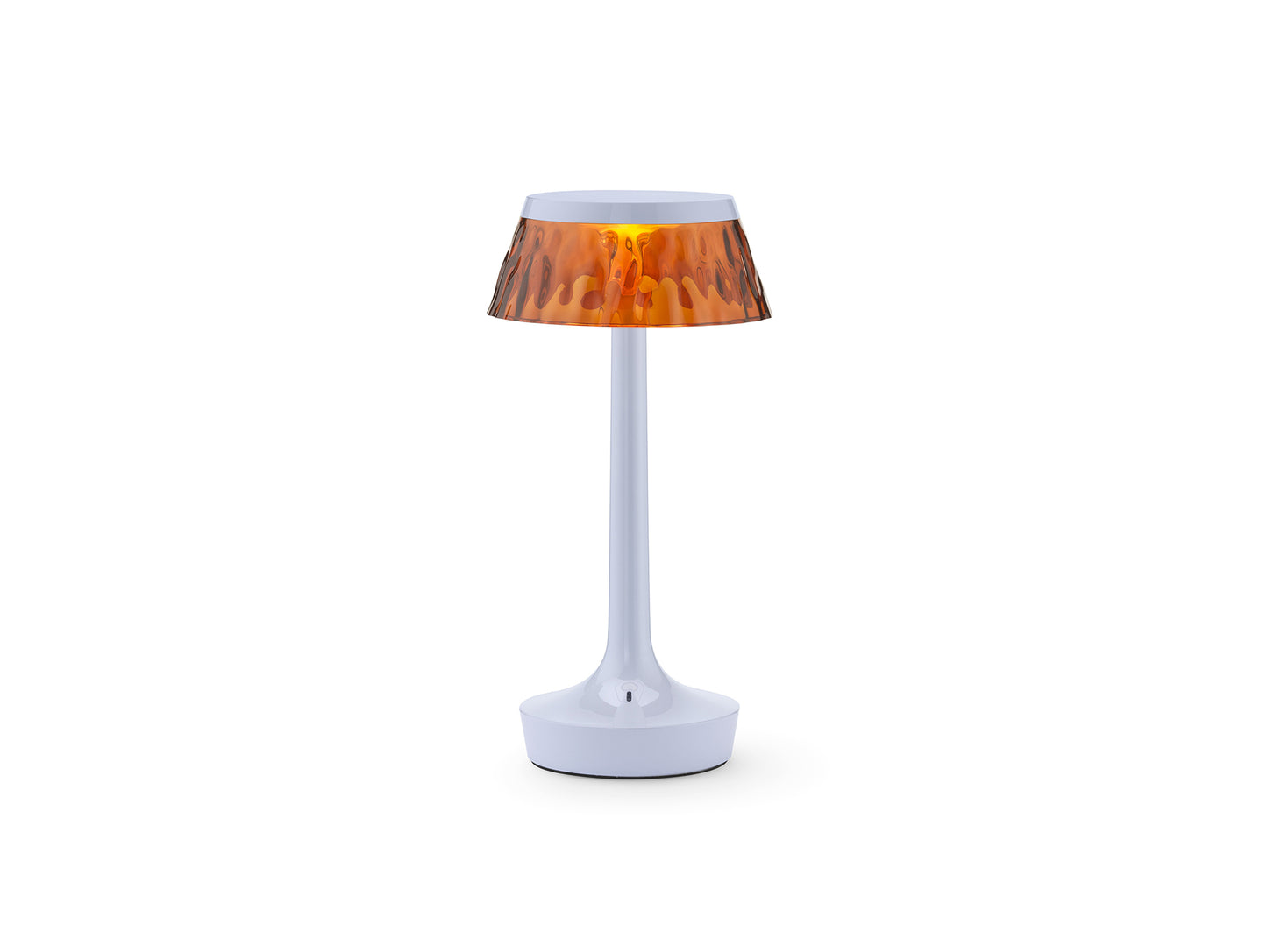 Bon Jour Unplugged Portable Lamp by Flos - Fade Blue / Amber Crown