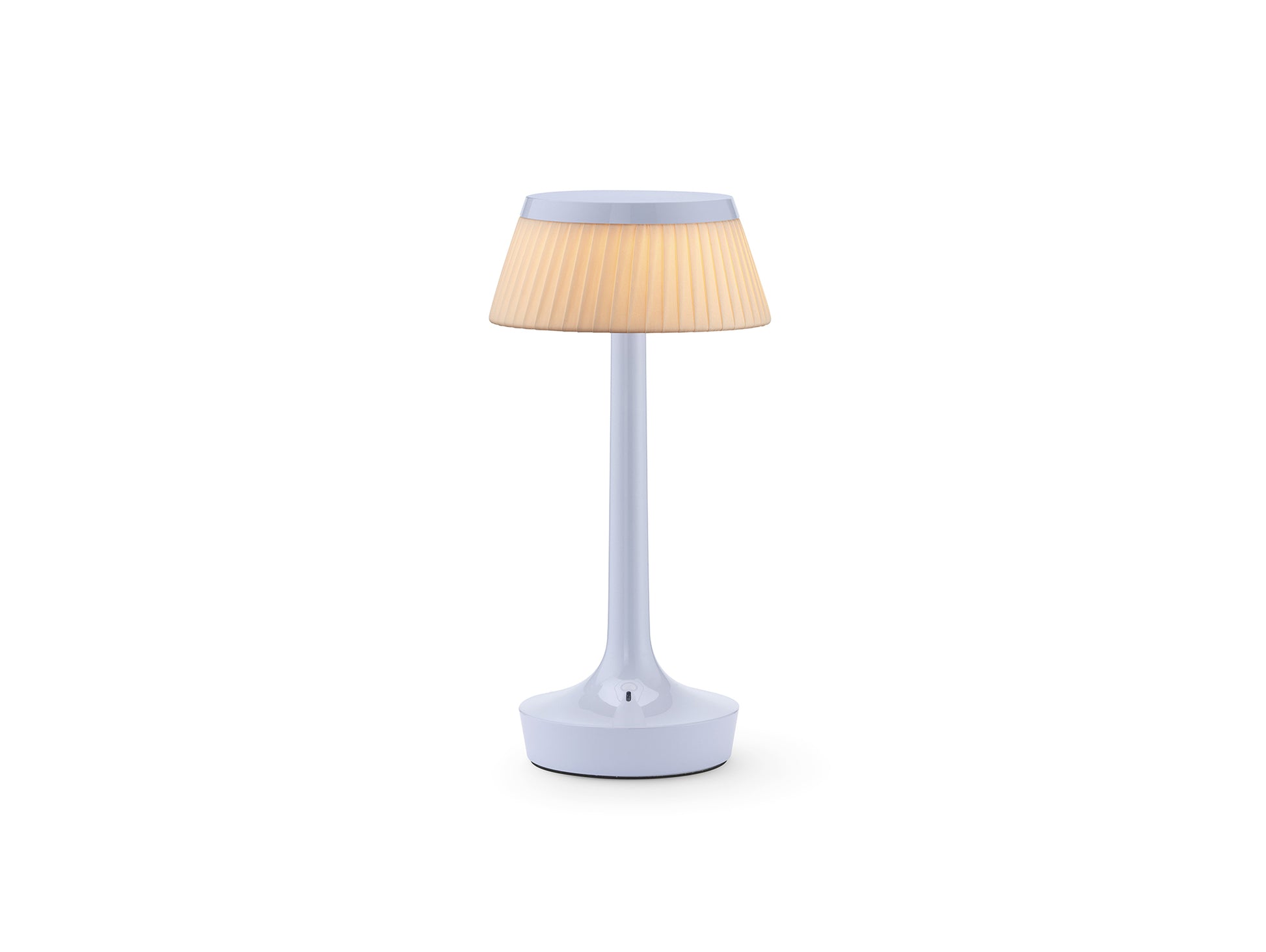Bon Jour Unplugged Portable Lamp by Flos - Fade Blue / Fabric Crown