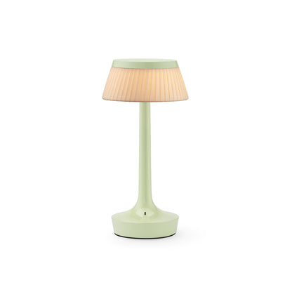 Bon Jour Unplugged Portable Lamp by Flos - Fresh Mint / Fabric Crown