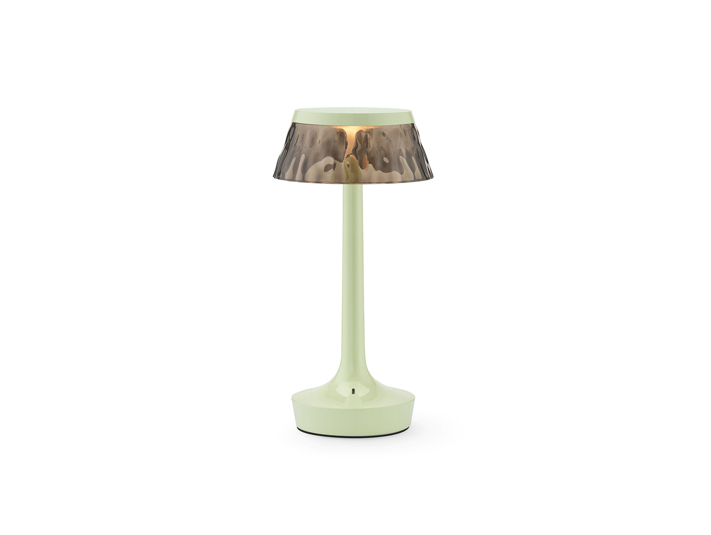 Bon Jour Unplugged Portable Lamp by Flos - Fresh Mint / Fumée Crown
