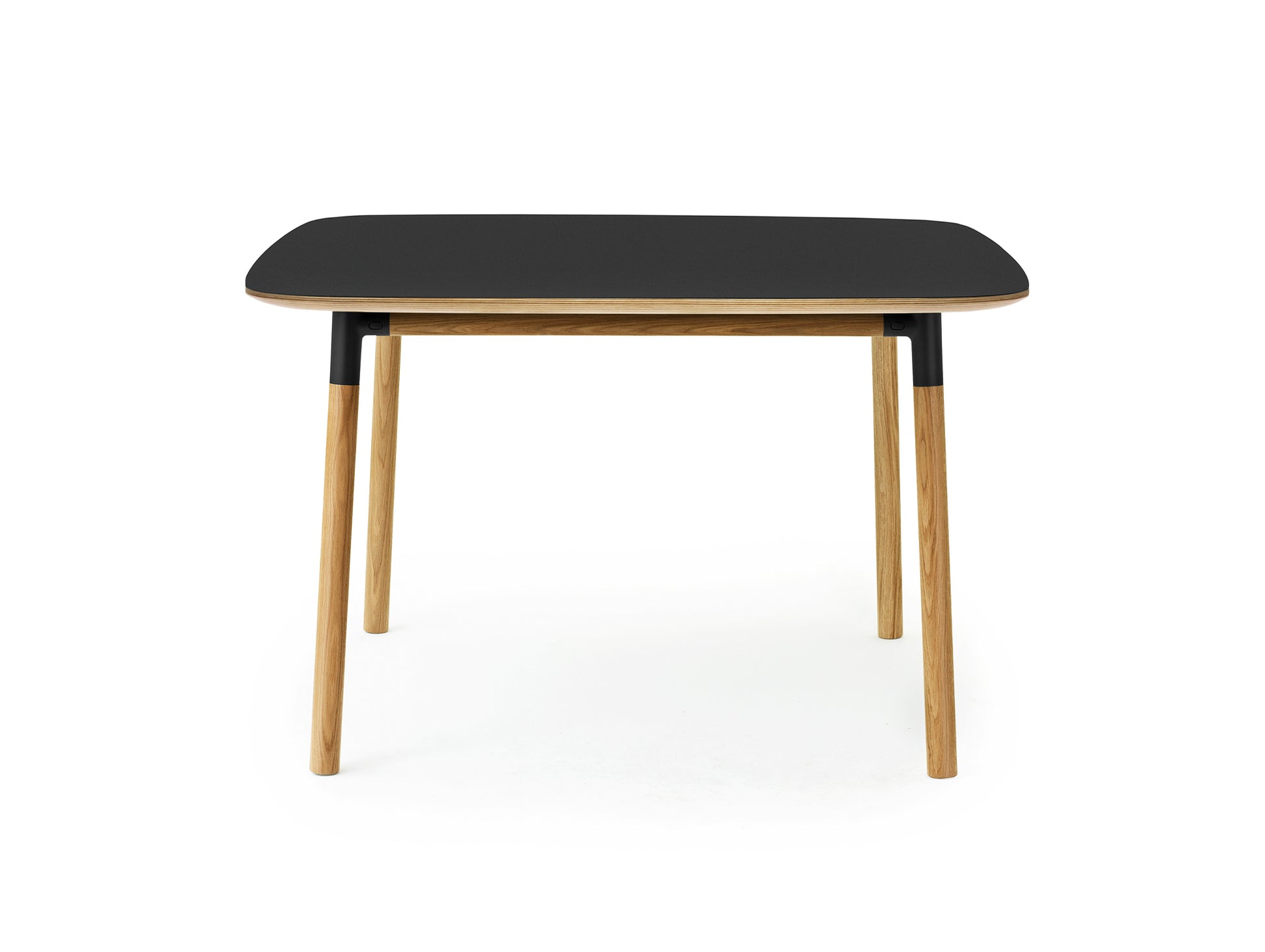 Form Table by Normann Copenhagen - 120x120 cm / Black Linoleum Tabletop