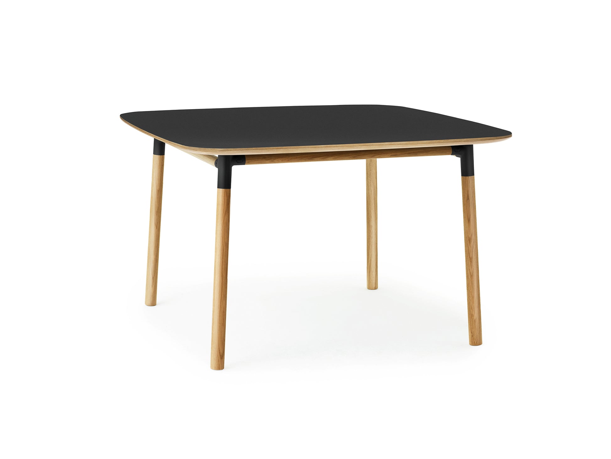 Form Table by Normann Copenhagen - 120x120 cm / Black Linoleum Tabletop