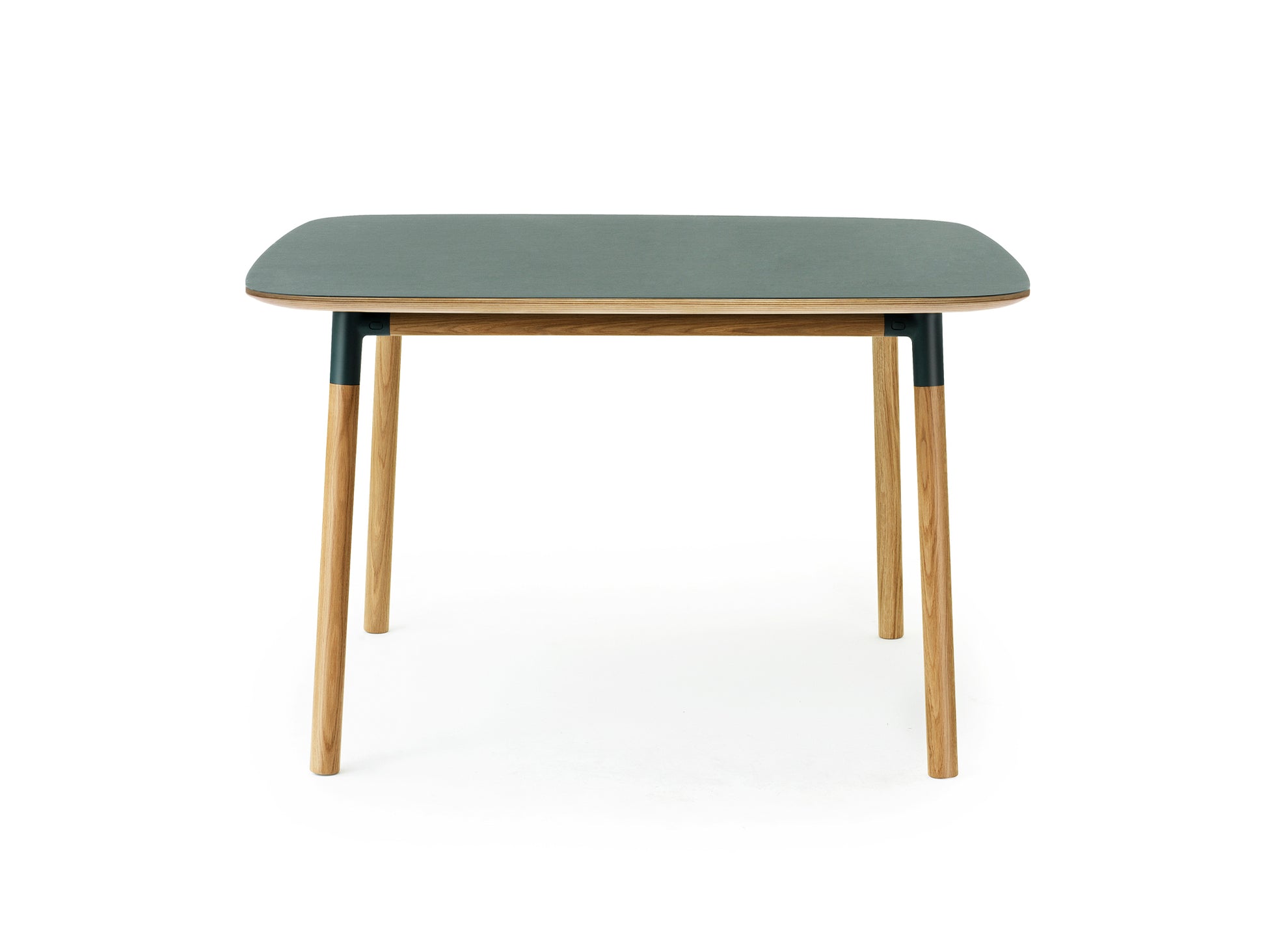 Form Table by Normann Copenhagen - 120x120 cm / Green Linoleum Tabletop