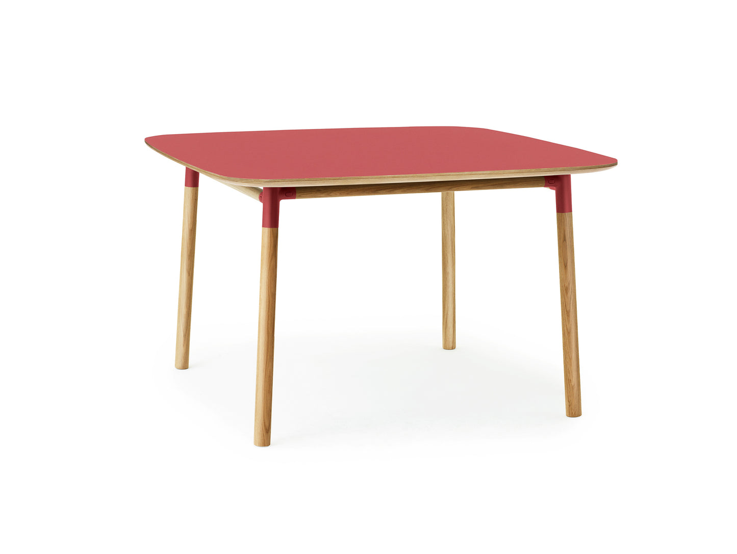 Form Table by Normann Copenhagen - 120x120 cm / Red Linoleum Tabletop