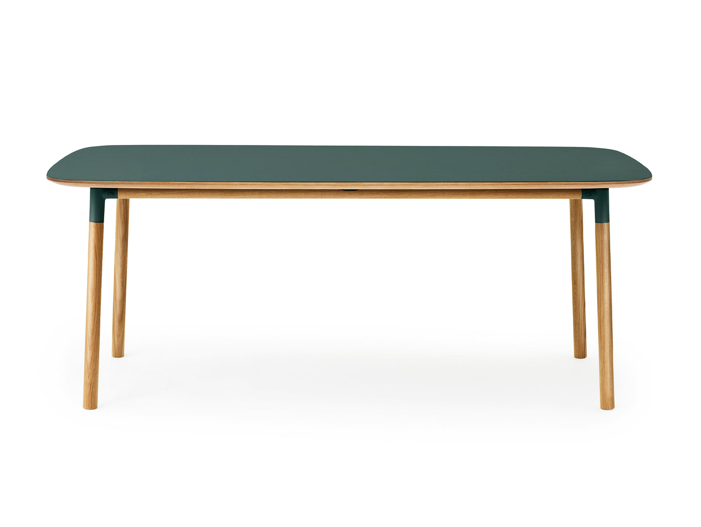 Form Table by Normann Copenhagen - 95x200 cm / Green Linoleum Tabletop