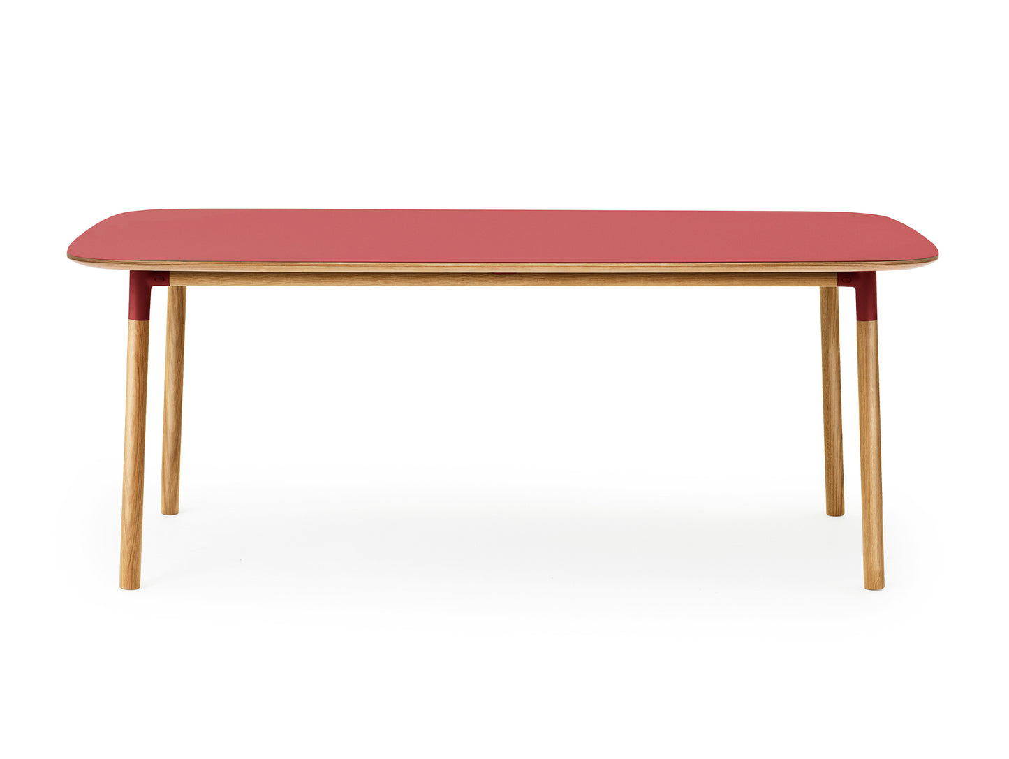 Form Table by Normann Copenhagen - 95x200 cm / Red Linoleum Tabletop