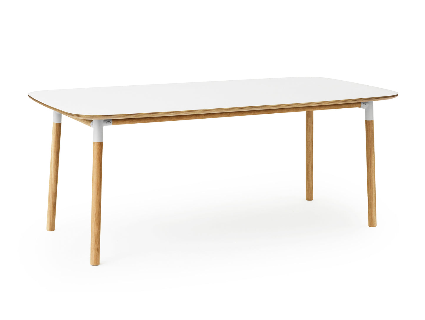 Form Table by Normann Copenhagen - 95x200 cm / White Laminate Tabletop