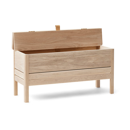 A Line Storage Bench 90 cm by Form & Refine - White Oiled Oak