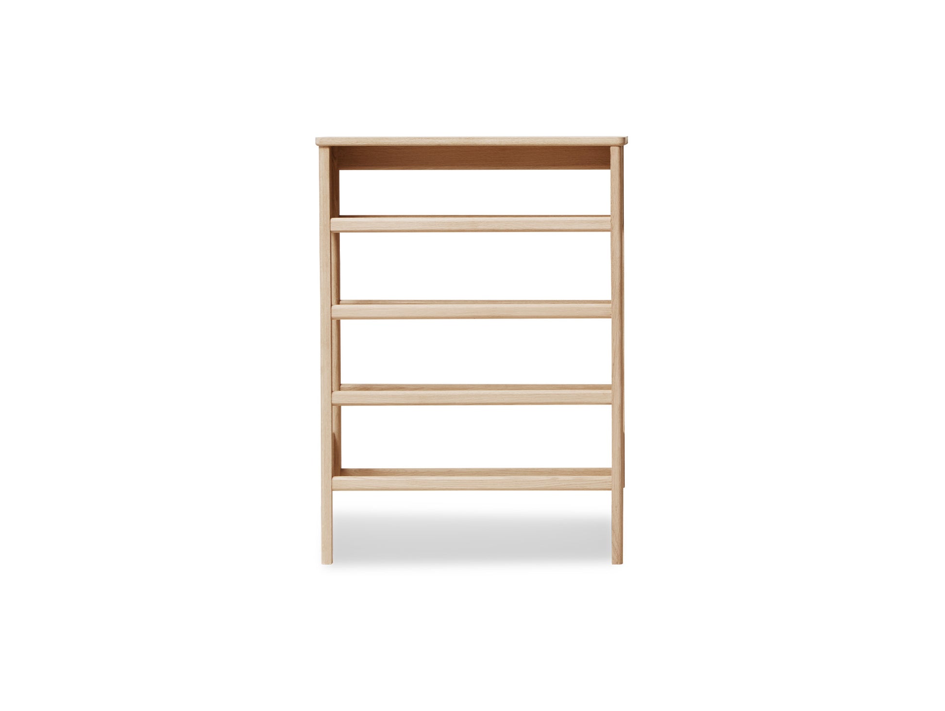 A Line Shoe Rack by Form and Refine - White Oiled Oak
