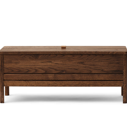 A Line Storage Bench by Form & Refine - Smoked Oiled Oak