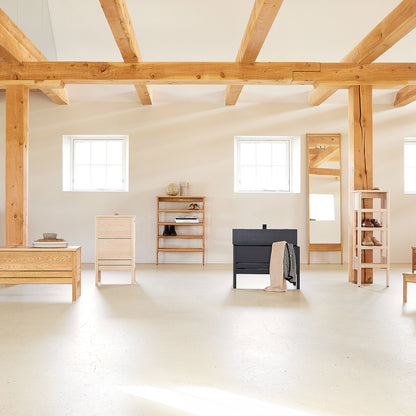 A Line Shoe Rack by Form and Refine 
