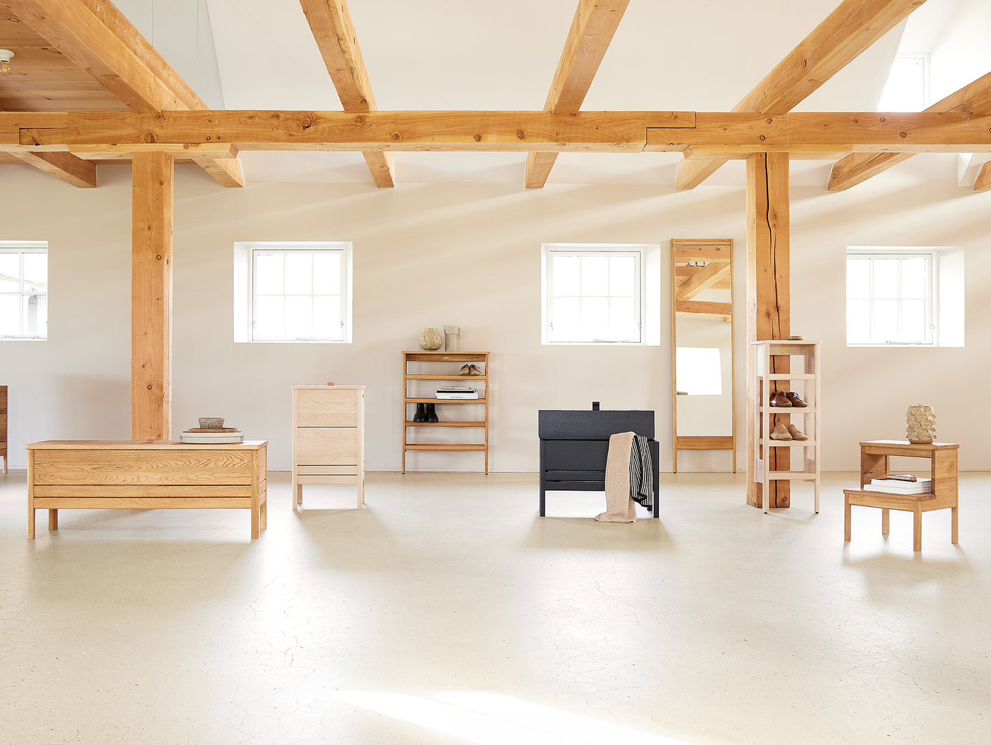 A Line Shoe Rack by Form and Refine 