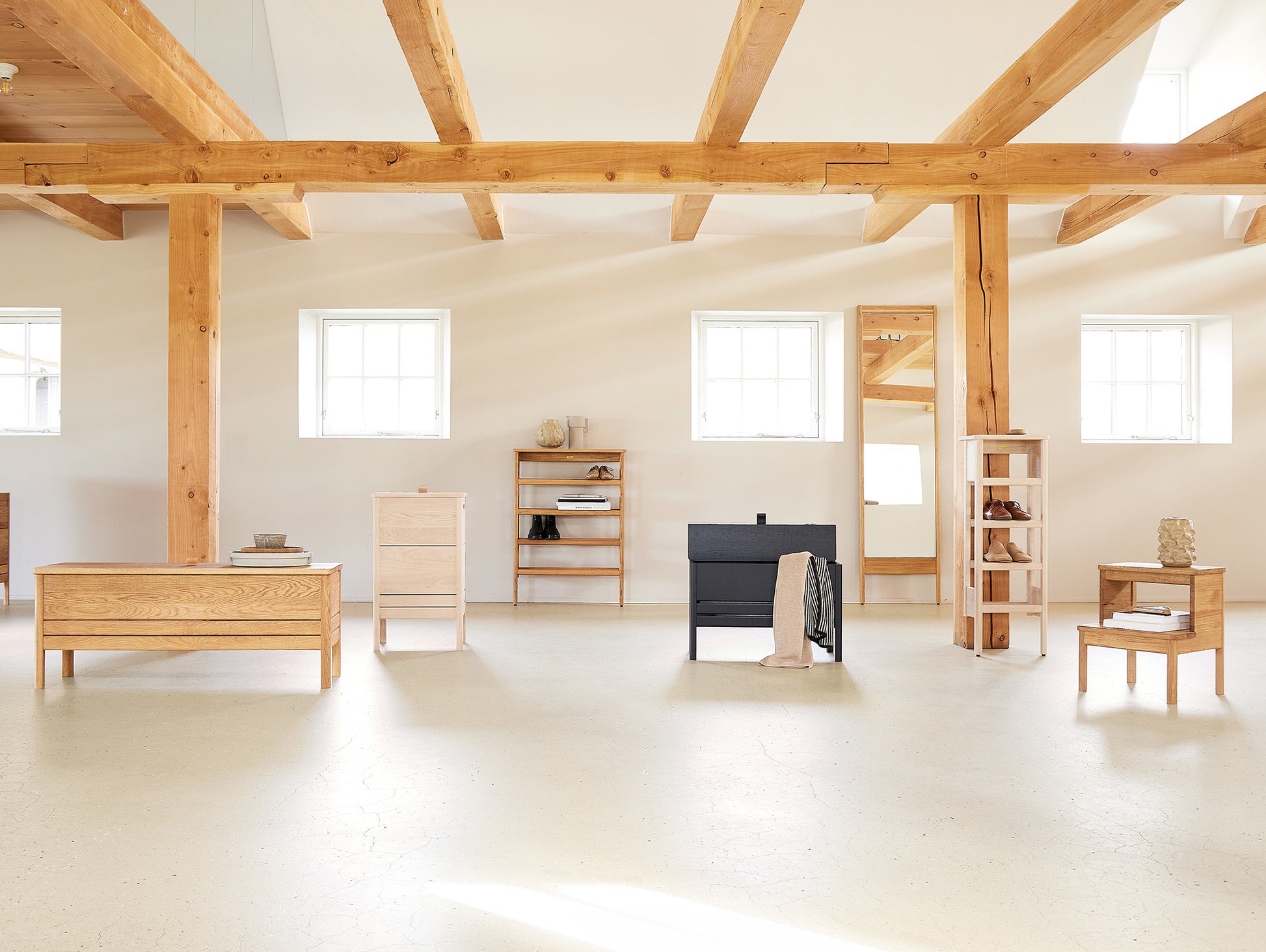 A Line Shoe Rack by Form and Refine 