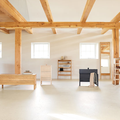A Line Storage Bench 68 cm by Form & Refine - Oiled Oak