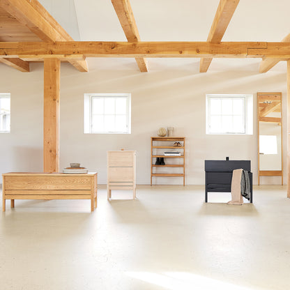 Form and Refine - A Line Storage Bench - Oiled Oak