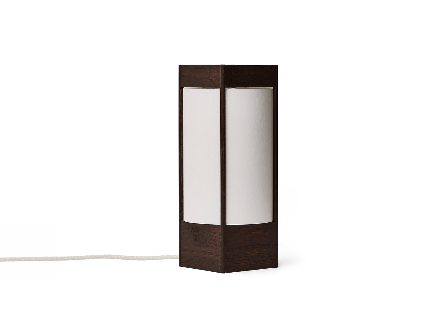Andon Table Lamp by Form & Refine - Dark Brown Lacquered Ash