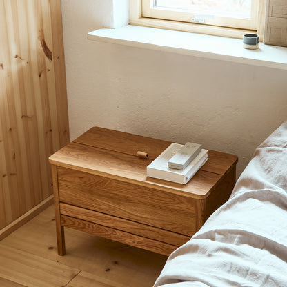 A Line Storage Bench 68 cm by Form & Refine - Oiled Oak
