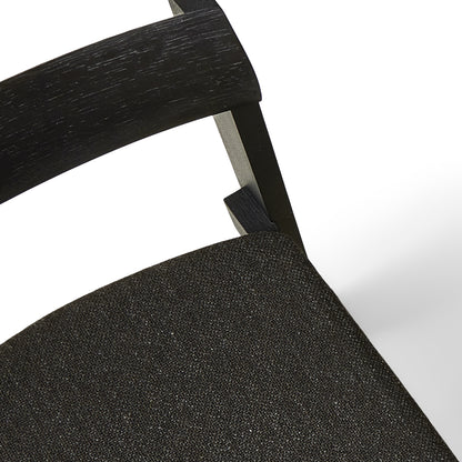 Blueprint Chair Upholstered by Form & Refine - Frame: Black Stained Oak / Seat: Hallingdal 65 376