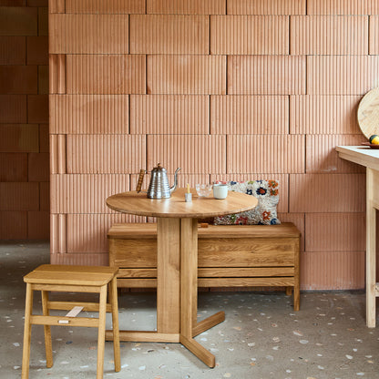 Form and Refine - A Line Storage Bench - Oiled Oak