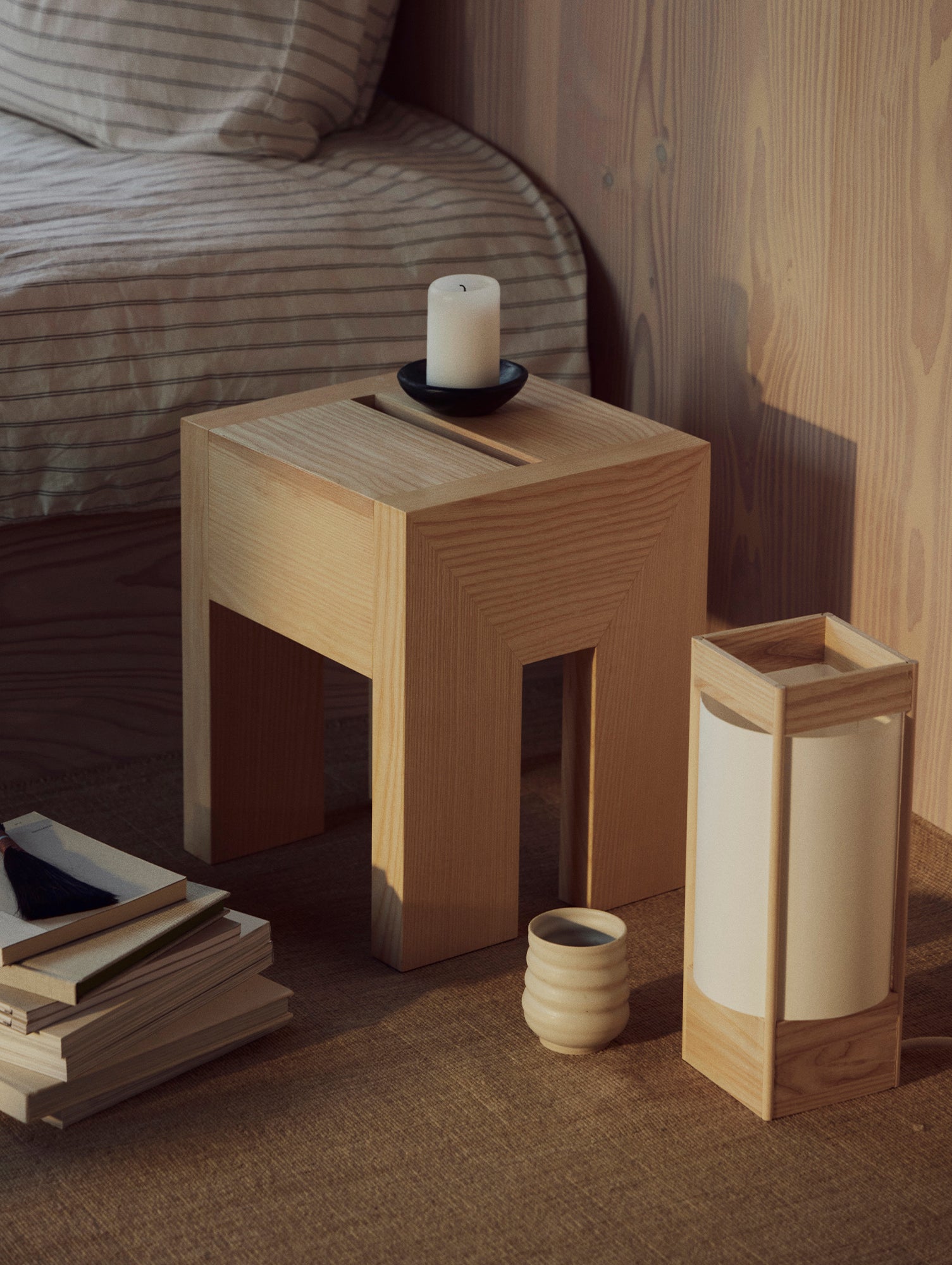 Andon Table Lamp by Form & Refine - Lacquered Ash