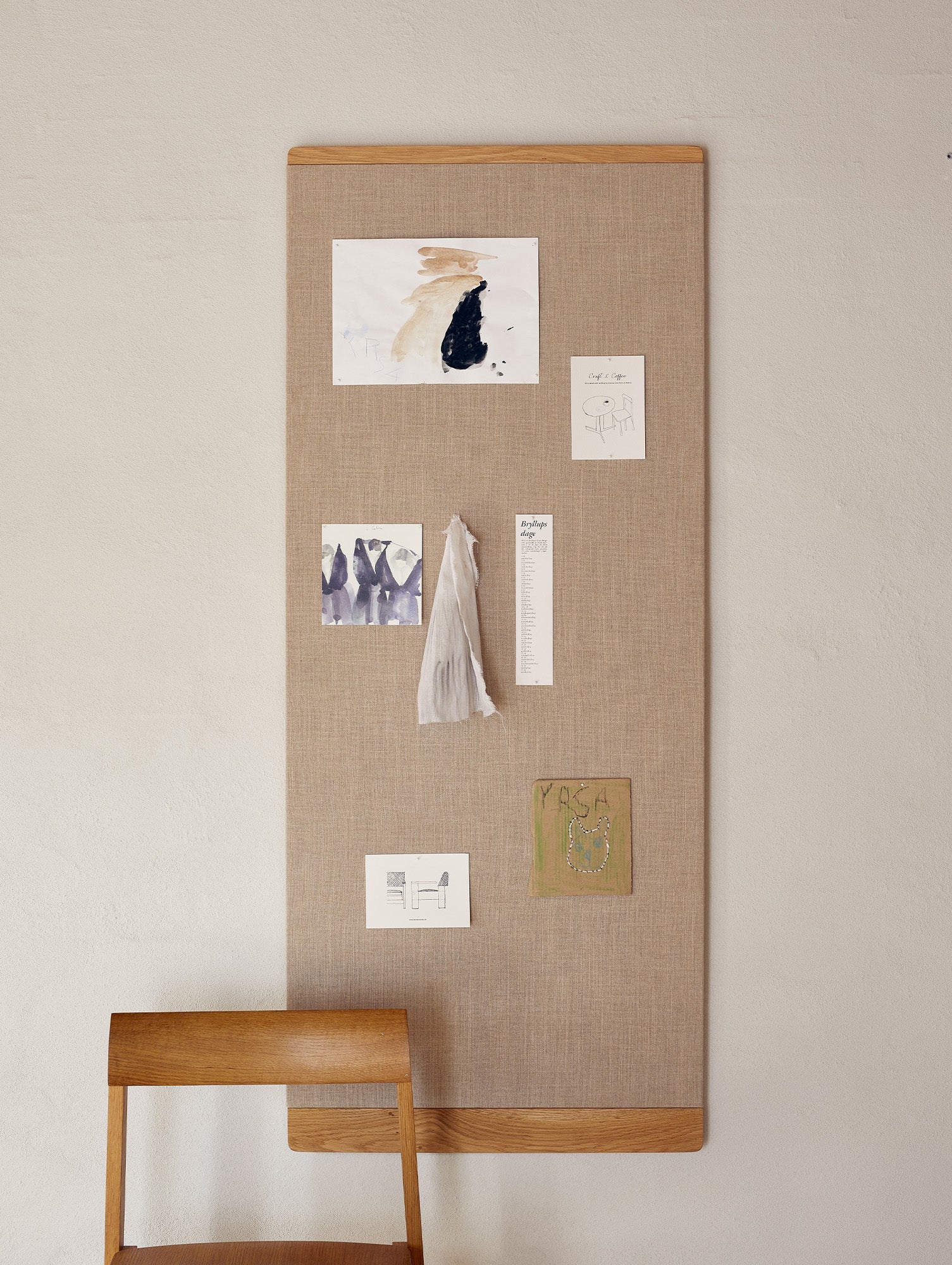 Rim Pinboard by Form & Refine - 60 x 145 cm / Oiled Oak 