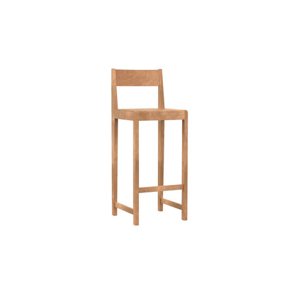 Bar Chair 01 by Frama - 76 cm Height - Warm Brown Oiled Birch