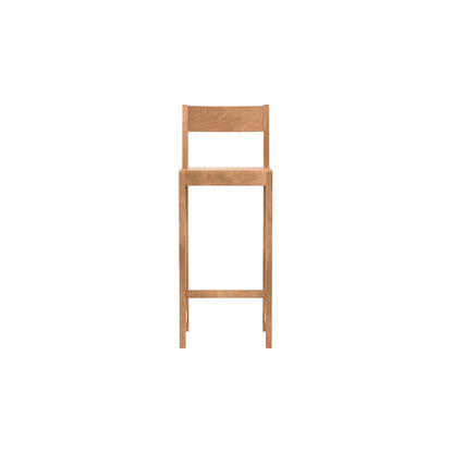 Bar Chair 01 by Frama - 76 cm Height - Warm Brown Oiled Birch