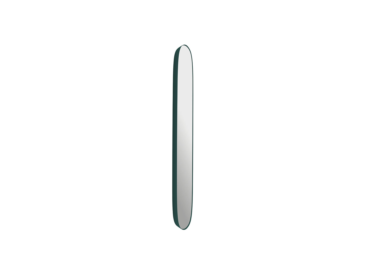 Framed Mirror by Muuto - 118x44 / Dark Green with Clear Glass