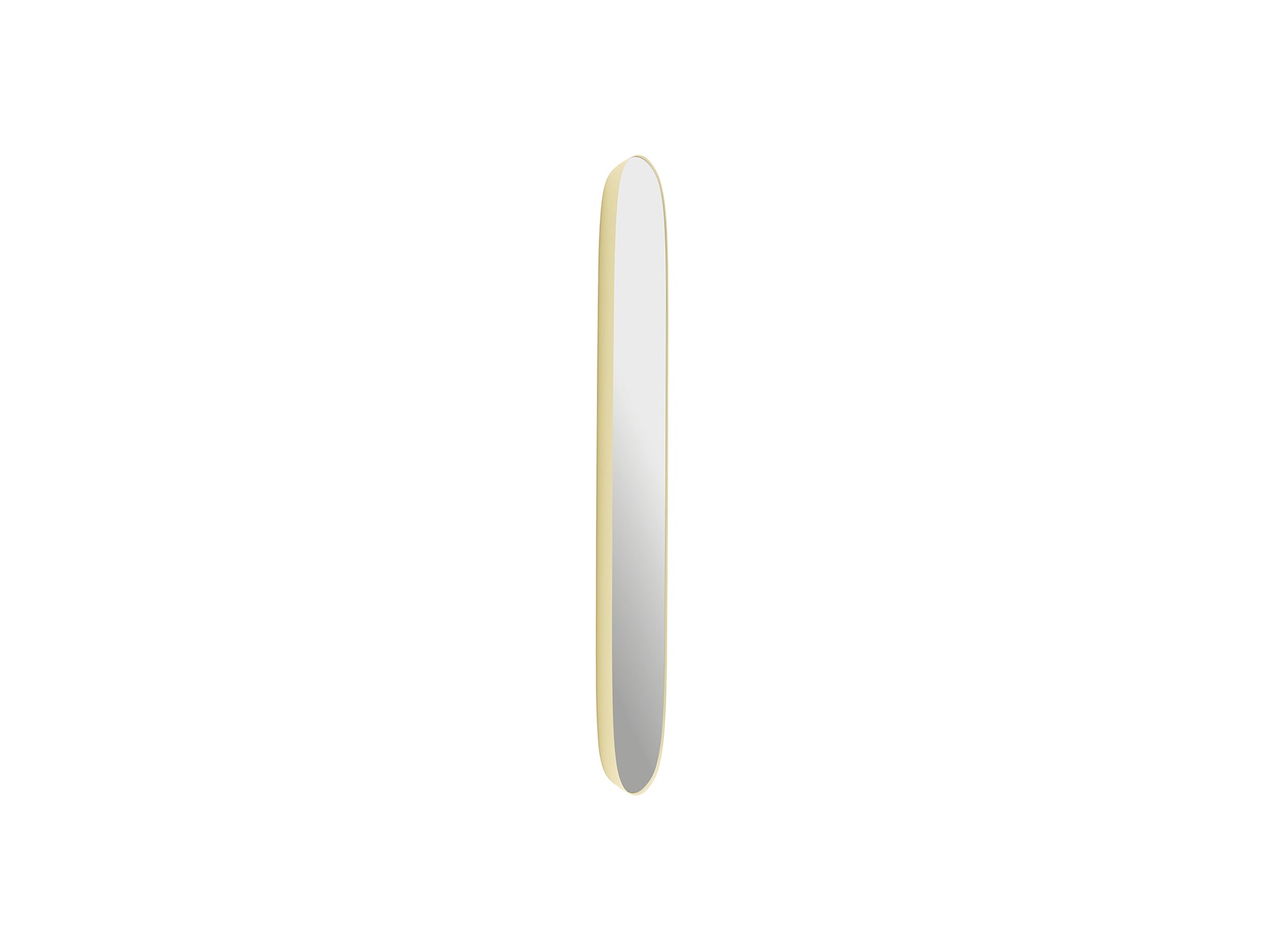 Framed Mirror by Muuto - 118x44 / Light Yellow with Clear Glass