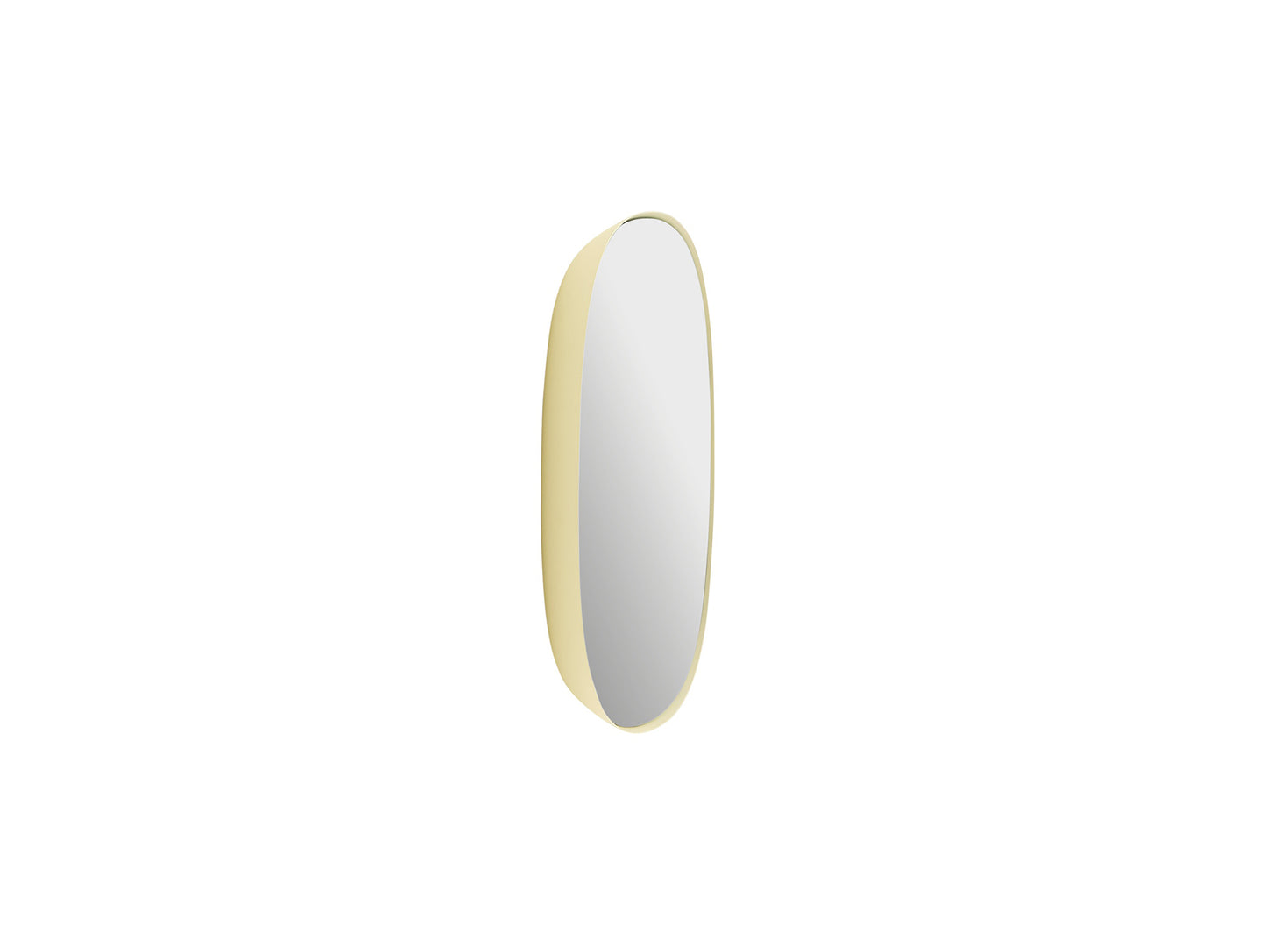 Framed Mirror by Muuto - 40x40 / Light Yellow with Clear Glass