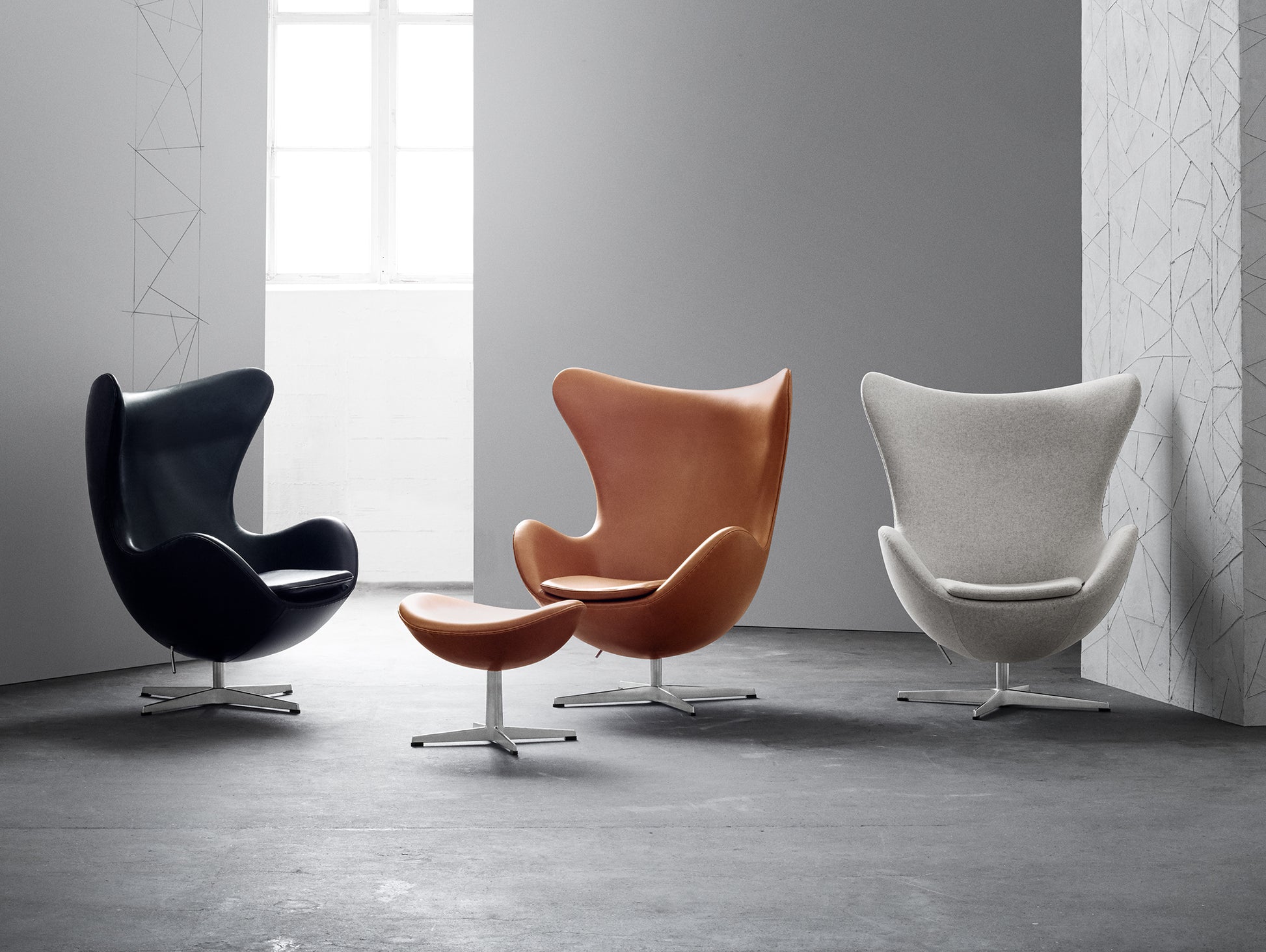 Egg Footstool by Fritz Hansen