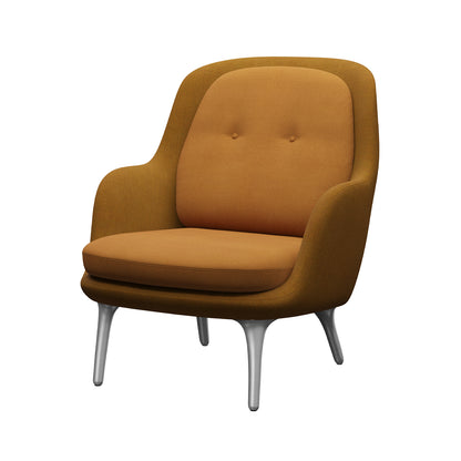 Fri Lounge Chair JH4 - Single Upholstery by Fritz Hansen / Shell: Remix 3 422 / Cushions: Vidar 4 472