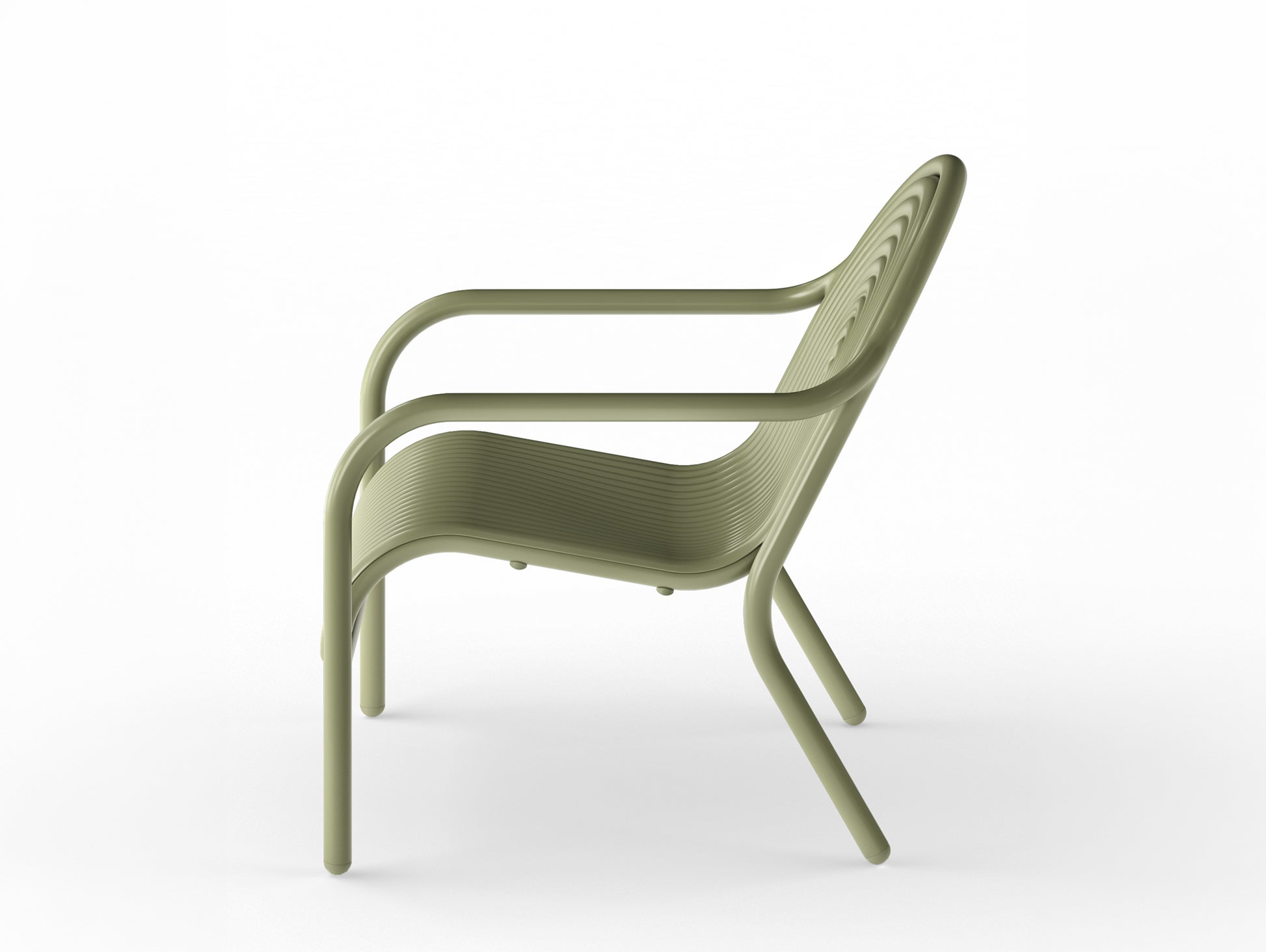Groove Lounge Chair by Tom Dixon - Moss