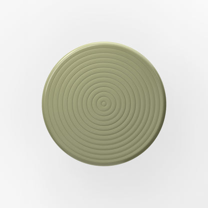 Groove Round Table by Tom Dixon - Moss